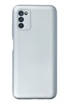 Mey İthalat®  Samsung Galaxy A03S Kılıf Nano içi Kadife Silikon - Sky Blue