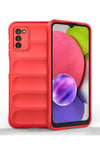 Mey İthalat®  Samsung Galaxy A03S Kılıf Optimum Silikon - Kırmızı