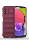 Mey İthalat®  Samsung Galaxy A03S Kılıf Optimum Silikon - Bordo