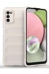 Mey İthalat®  Samsung Galaxy A03S Kılıf Optimum Silikon - Krem