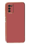 Mey İthalat®  Samsung Galaxy A03S Kılıf Volet Silikon - Kırmızı