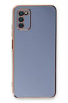Mey İthalat®  Samsung Galaxy A03S Kılıf Volet Silikon - Mavi