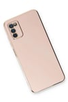 Mey İthalat®  Samsung Galaxy A03S Kılıf Volet Silikon - Pembe