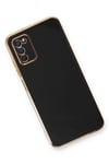 Mey İthalat®  Samsung Galaxy A03S Kılıf Volet Silikon - Siyah