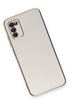Mey İthalat®  Samsung Galaxy A03S Kılıf Volet Silikon - Beyaz