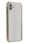 Mey İthalat®  Samsung Galaxy A04 Kılıf  Lensli Silikon - Gold