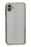Mey İthalat®  Samsung Galaxy A04 Kılıf  Lensli Silikon - Gold