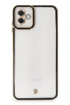 Mey İthalat®  Samsung Galaxy A04 Kılıf Liva Lens Silikon - Siyah