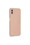 Mey İthalat®  Samsung Galaxy A04 Kılıf Nano içi Kadife Silikon - Pudra