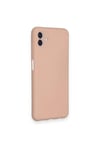 Mey İthalat®  Samsung Galaxy A04 Kılıf Nano içi Kadife Silikon - Pudra