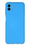 Mey İthalat®  Samsung Galaxy A04E Kılıf Nano içi Kadife Silikon - Mavi