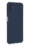 Mey İthalat®  Samsung Galaxy A04E Kılıf Nano içi Kadife Silikon - Lacivert