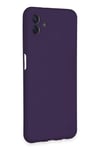 Mey İthalat®  Samsung Galaxy A04E Kılıf Nano içi Kadife Silikon - Mor