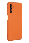 Mey İthalat®  Samsung Galaxy A04S Kılıf Nano içi Kadife Silikon - Turuncu