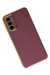 Mey İthalat®  Samsung Galaxy A04S Kılıf Volet Silikon - Kırmızı