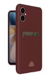 Mey İthalat®  Samsung Galaxy A05 Kelvin Kartvizitli Silikon - Bordo