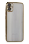 Mey İthalat®  Samsung Galaxy A05 Kılıf  Lensli Silikon - Gold
