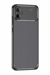 Mey İthalat®  Samsung Galaxy A05 Kılıf Auto Focus Karbon Kapak - Siyah