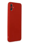 Mey İthalat®  Samsung Galaxy A05 Kılıf First Silikon - Kırmızı