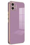 Mey İthalat®  Samsung Galaxy A05 Kılıf Volet Silikon - Mor