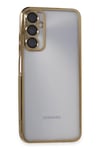 Mey İthalat®  Samsung Galaxy A05S Kılıf  Lensli Silikon - Gold