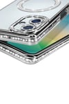 Mey İthalat®  Samsung Galaxy A06 Joke Simli Magneticsafe Kılıf - Gümüş