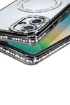 Mey İthalat®  Samsung Galaxy A06 Joke Simli Magneticsafe Kılıf - Siyah