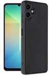 Mey İthalat®  Samsung Galaxy A06 Kılıf Aras Deri Kapak - Siyah