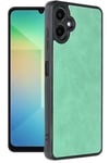 Mey İthalat®  Samsung Galaxy A06 Kılıf Aras Deri Kapak - Koyu Yeşil
