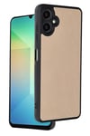 Mey İthalat®  Samsung Galaxy A06 Kılıf Aras Deri Kapak - Pudra