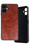 Mey İthalat®  Samsung Galaxy A06 Kılıf Aras Deri Kapak - Bordo
