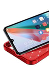 Mey İthalat®  Samsung Galaxy A06 Kılıf Auto Focus Karbon Kapak - Kırmızı