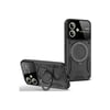 Mey İthalat®  Samsung Galaxy A06 Kılıf Joy Lens Standlı Kapak - Siyah
