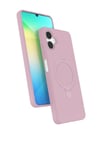 Mey İthalat®  Samsung Galaxy A06 Regal Magsafe Standlı Kapak - Açık Pembe