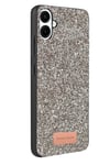 Mey İthalat®  Samsung Galaxy A07 4G Bright Simli Kapak - Gümüş