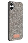 Mey İthalat®  Samsung Galaxy A07 4G Bright Simli Kapak - Gümüş