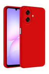 Mey İthalat®  Samsung Galaxy A07 4G First Silikon - Kırmızı