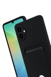 Mey İthalat®  Samsung Galaxy A07 4G Kelvin Kartvizitli Silikon - Siyah