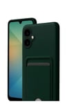 Mey İthalat®  Samsung Galaxy A07 4G Kelvin Kartvizitli Silikon - Koyu Yeşil