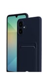 Mey İthalat®  Samsung Galaxy A07 4G Kelvin Kartvizitli Silikon - Lacivert