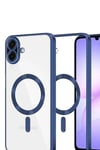 Mey İthalat®  Samsung Galaxy A07 4G Kross Magneticsafe Kapak - Lacivert