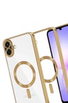 Mey İthalat®  Samsung Galaxy A07 4G Kross Magneticsafe Kapak - Gold