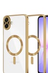 Mey İthalat®  Samsung Galaxy A07 4G Kross Magneticsafe Kapak - Gold