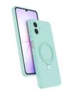 Mey İthalat®  Samsung Galaxy A07 4G Regal Magsafe Standlı Kapak - Su Yeşili