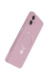 Mey İthalat®  Samsung Galaxy A07 4G Regal Magsafe Standlı Kapak - Açık Pembe