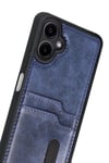 Mey İthalat®  Samsung Galaxy A07 4G Sara Kartvizitli Deri Kılıf - Lacivert