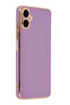 Mey İthalat®  Samsung Galaxy A07 4G Volet Silikon - Mor