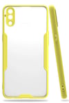 Mey İthalat®  Samsung Galaxy A10S Kılıf Platin Silikon - Sarı