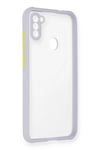 Mey İthalat®  Samsung Galaxy A11 Kılıf Miami Şeffaf Silikon - Lila