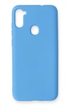 Mey İthalat®  Samsung Galaxy A11 Kılıf Nano içi Kadife Silikon - Mavi